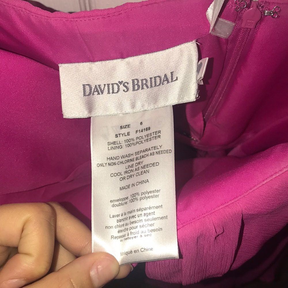 Size 6 Pink Strapless Dress - Picture 2 of 3